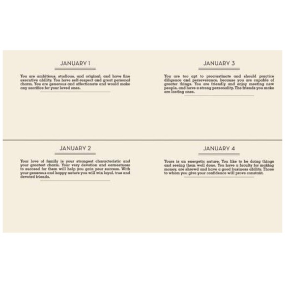 NWOT Fortune-Telling Birthday Book - Picture 6 of 8